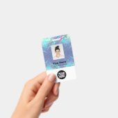 Foto, Bar, Logo, Name Ausweis (Handheld)