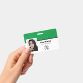 Foto-Bar-Logo-Name des benutzerdefinierten grünen  Ausweis (Handheld)