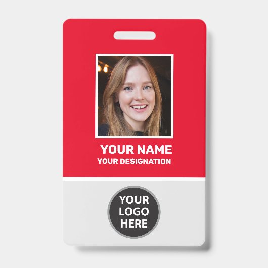 Foto, Bar, Logo, Name des Mitarbeiters in der benu Ausweis (Vorderseite)