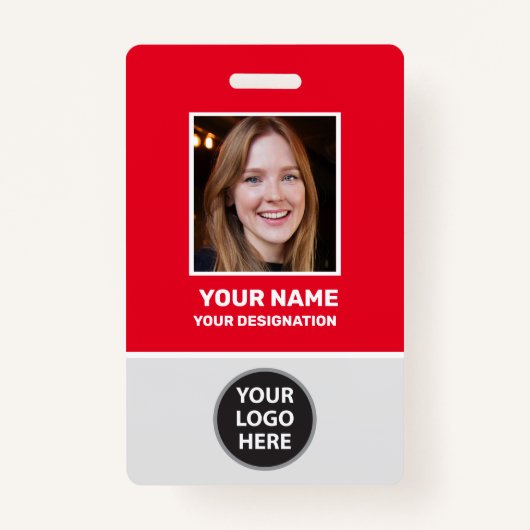 Foto, Bar, Logo, Name des Mitarbeiters in der benu Ausweis (Vorderseite)