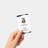 Foto, Bar, Logo, Name des personalisierten Mitarbe Ausweis (Handheld)