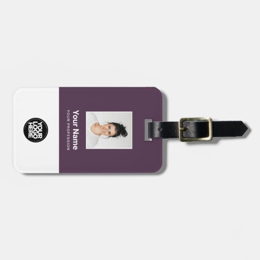 Foto, Bar, Logo, Name Gepäckanhänger (Vorderseite horizontal)