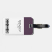 Foto, Bar, Logo, Name Gepäckanhänger (Rückseite horizontal)