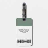 Foto, Bar, Logo, Name Gepäckanhänger (Rückseite vertikal)