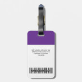 Foto, Bar, Logo, Name Gepäckanhänger (Rückseite vertikal)