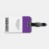 Foto, Bar, Logo, Name Gepäckanhänger (Rückseite horizontal)