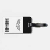 Foto, Bar, Logo, Name Gepäckanhänger (Rückseite horizontal)