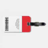 Foto, Bar, Logo, Name Gepäckanhänger (Rückseite horizontal)