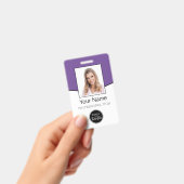 Foto, Bar, Logo, Name-ID falsch Ausweis (Handheld)