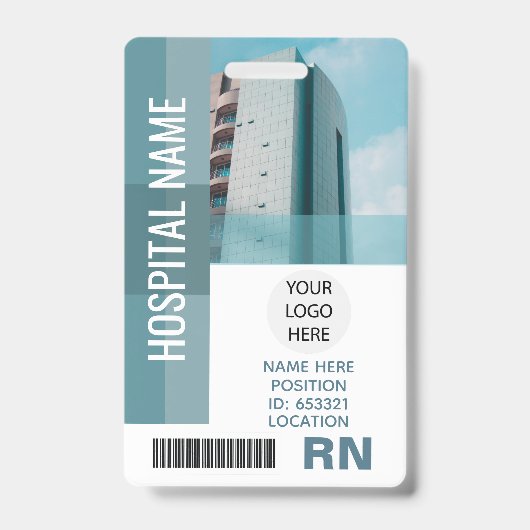 Foto, Bar, Logo, Name-ID für benutzerdefinierte Mi Ausweis (Vorderseite)