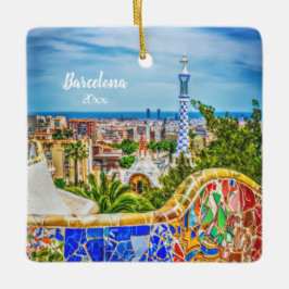 Foto Barcelona 2 zu besitzen versah einzigartige Keramikornament