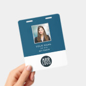 Foto-Barcode-Geschäftslogo für Firmenmitarbeiter Ausweis (Handheld)