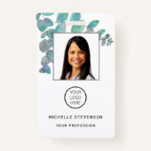 Foto-BarCode-Logo Botanischer Name Ausweis (Vorderseite)