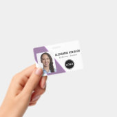 Foto-Barcode-Logos für Firmenmitarbeiter Moderne A Ausweis (Handheld)