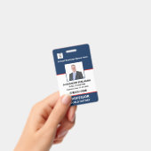 Foto-Barcode-Name-Schulmitarbeiter individuell Ausweis (Handheld)