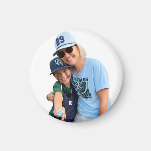 Foto Baseball Oma Magnet (Vorne)
