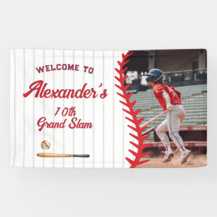 Foto-Baseball-Spiel-Themen-Kinder-Teen-Geburtstags Banner