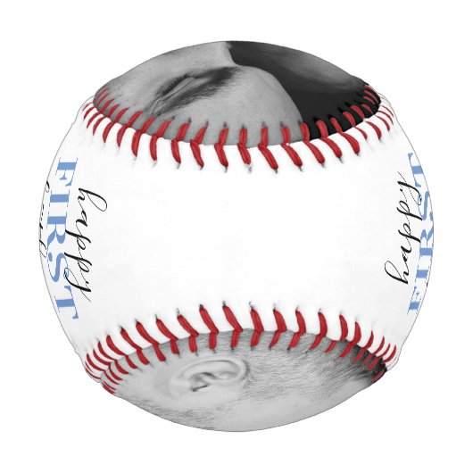 Foto Baseball zum 1. Vatertag (Rückseite)