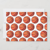 Foto Basketball 1. Geburtstag Party Einladung (Rückseite)