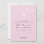 FOTO BAT MITZVAH INVITE: schöner Typ 2 Einladung (Rückseite)