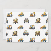 Foto Bau 2. 3. 4. Geburtstag Einladung (Rückseite)