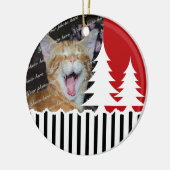 Foto Bäume und Streifen Keramik Ornament (Links)