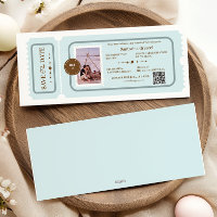 Foto BDusty Blue Bordkarte Kosmische Hochzeit