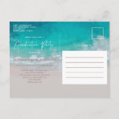 Foto Beach Abschluss Ankündigung Party (Rückseite)