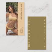 Foto Beach Bikini Barista Treuekarte (Vorne/Hinten)