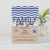 Foto "Beach" Einladung (Stehend Vorderseite)