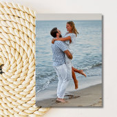 Foto Beach Hochzeit in Urlaubsort Einladung