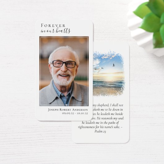 Foto Beach Memorial Prachtkarte (Schreibtisch)