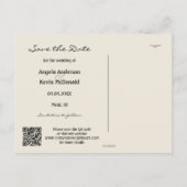 Foto Beach oder Zielort Save the Date Postkarte (Rückseite)