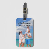 Foto Beach Trip Gepäckanhänger (Vorderseite Vertikal)