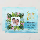 Foto Beach Wedding Save the Date (Vorne/Hinten)