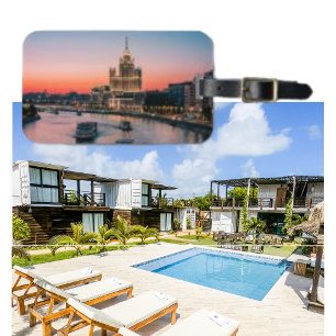 Foto Beautiful Sunset Twilight Dusk Gepäckstück Ta Gepäckanhänger