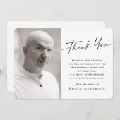 Foto Beerdigung Beileid Dankeschön Karte (Vorne/Hinten)