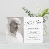 Foto Beerdigung Beileid Dankeschön Karte (Stehend Vorderseite)