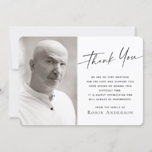 Foto Beerdigung Beileid Dankeschön Karte