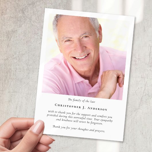 Foto Beerdigung Dankeschön Karte