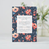 Foto-Beerdigung des hellen Floralgedächtnisses Bei Dankeskarte (Stehend Vorderseite)