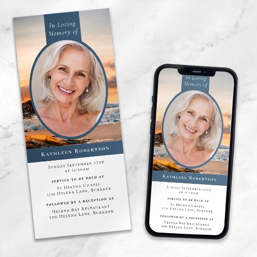 Foto Beerdigung Digitale Einladung