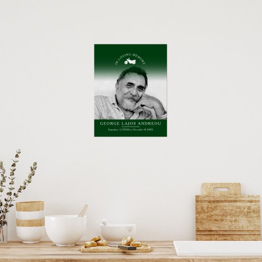 Foto-Beerdigung für Motorräder Poster (Küche)