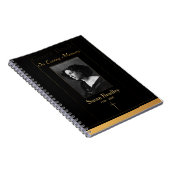 Foto Beerdigung Gästebuch mit Goldrohrleitung + Kr Notizblock (Rechte Seite)