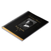 Foto Beerdigung Gästebuch mit Goldrohrleitung + Kr Notizblock (Linke Seite)