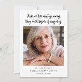 Foto Beerdigung Gedenkfeier Einladung (Vorderseite)