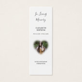 Foto-Beerdigung Gedenkgedicht Lesezeichen-Karte (Vorderseite)