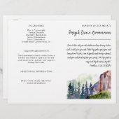 Foto-Beerdigung-Gedenkprogramm Bifold (Vorne/Hinten)