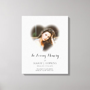 Foto-Beerdigung in der Liebe zum Gedächtnis Leinwanddruck