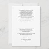 Foto Beerdigung Kalligrafie Script Dankeschön Kart Dankeskarte (Rückseite)